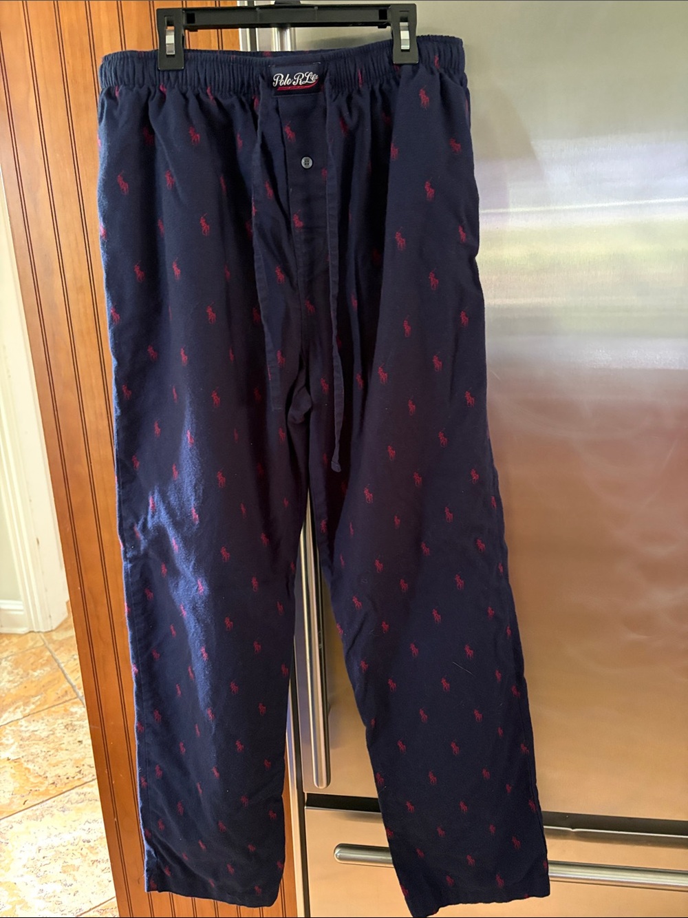 Polo by Ralph Lauren Navy Lounge Pants with Red Pony Motif
